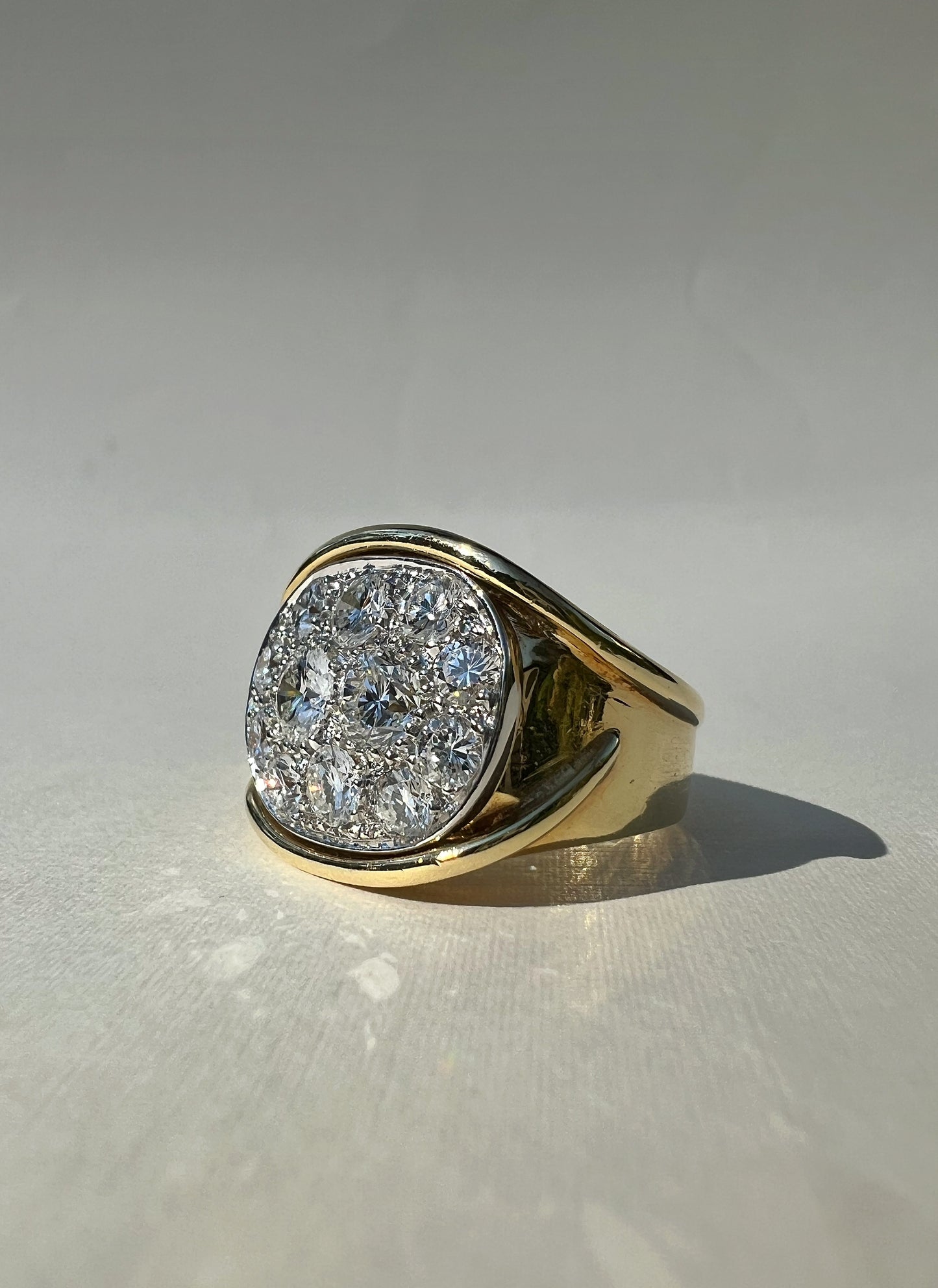 Diamond Cluster Ring