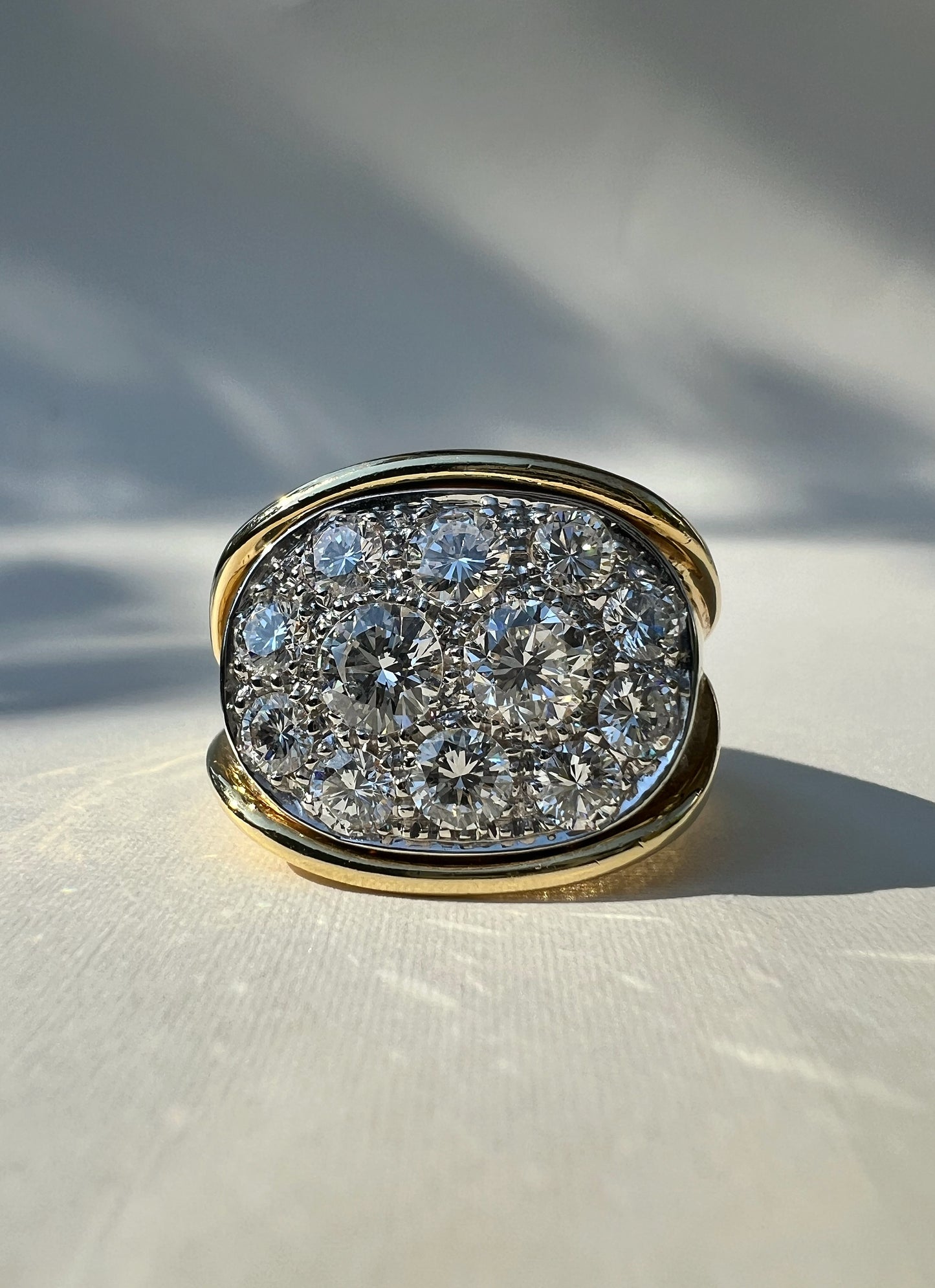 Diamond Cluster Ring