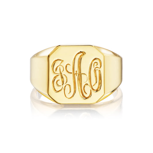 Monogram Signet Ring