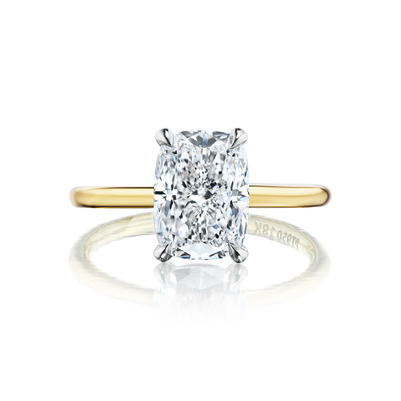 Cushion Cut Solitaire Engagement Ring