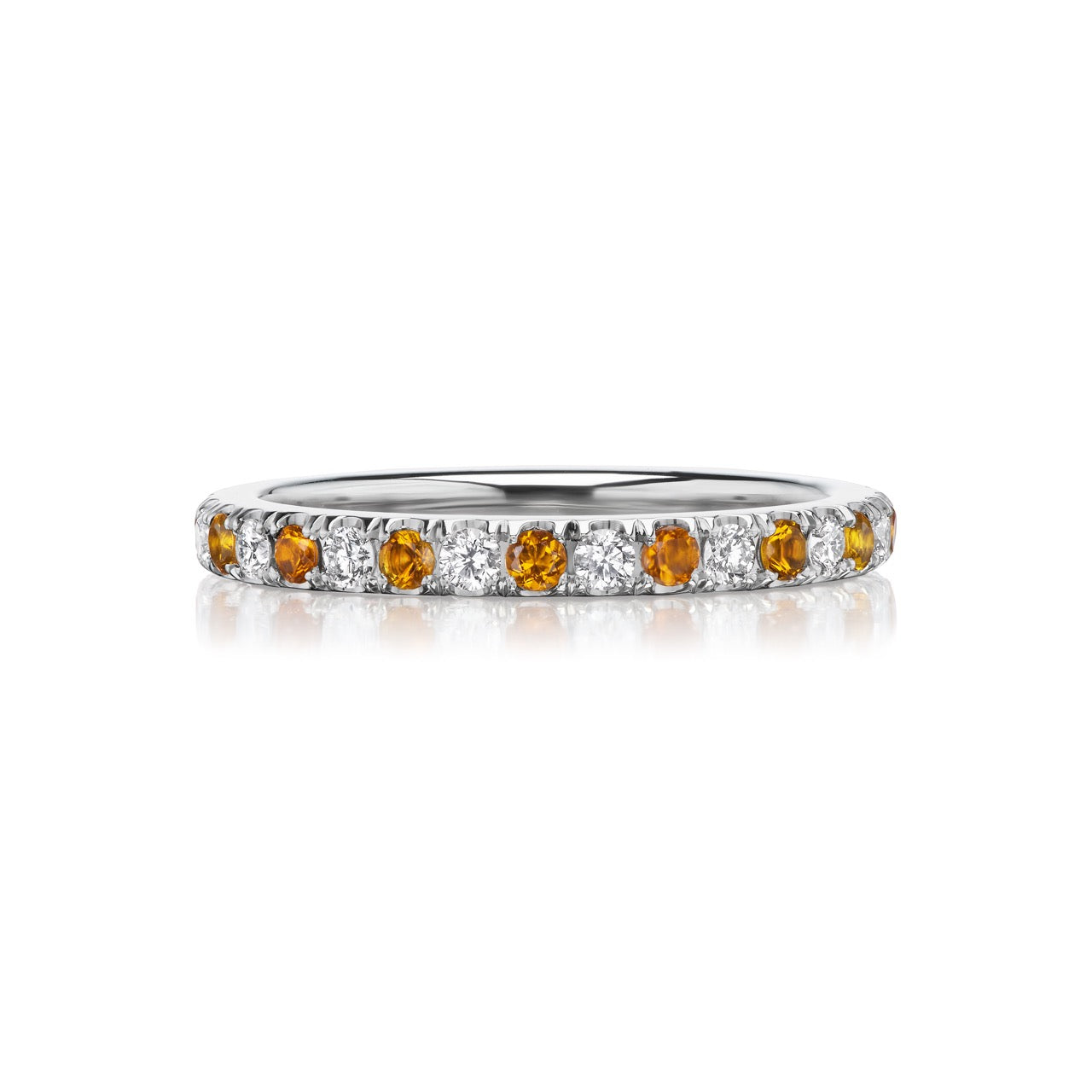 Diamond and Gemstone Eternity Band