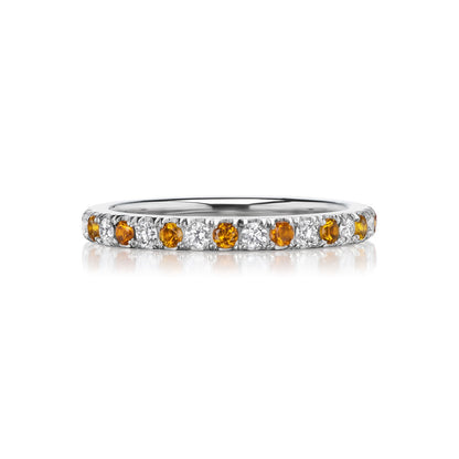 Diamond and Gemstone Eternity Band