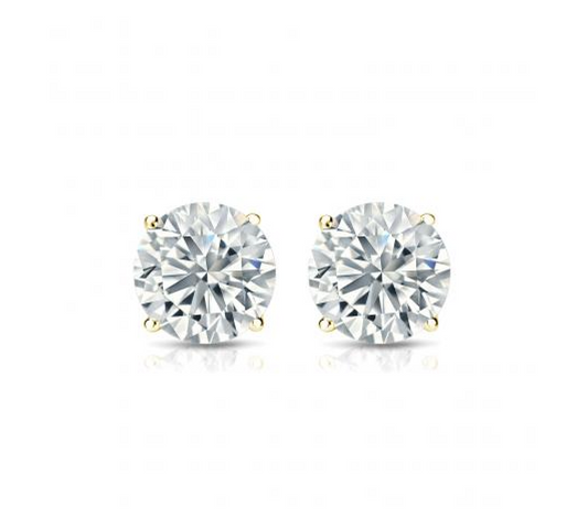 4 Prong Martini Diamond Studs