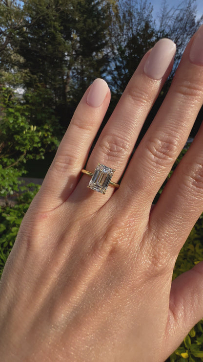 Emerald Cut Solitaire